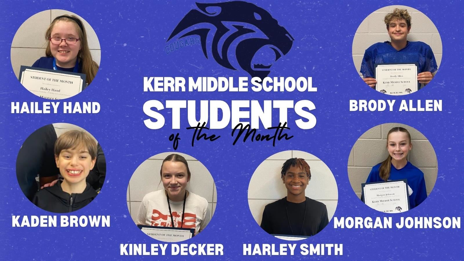  August & September Students of the Month